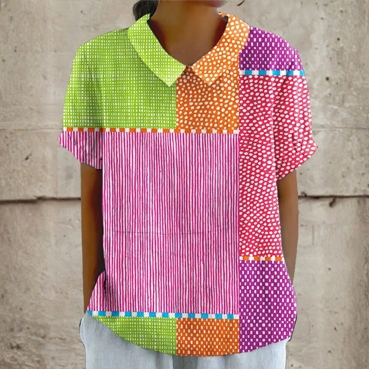 Emese - Színes patchwork ing