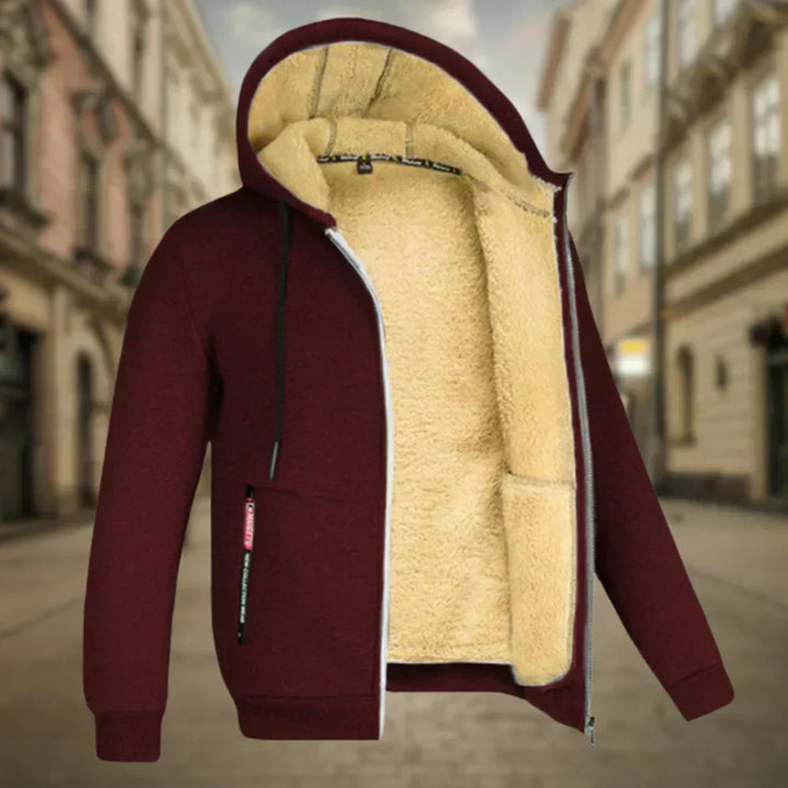 Tibor - Fleece Kapucnis Pulóver Férfiaknak