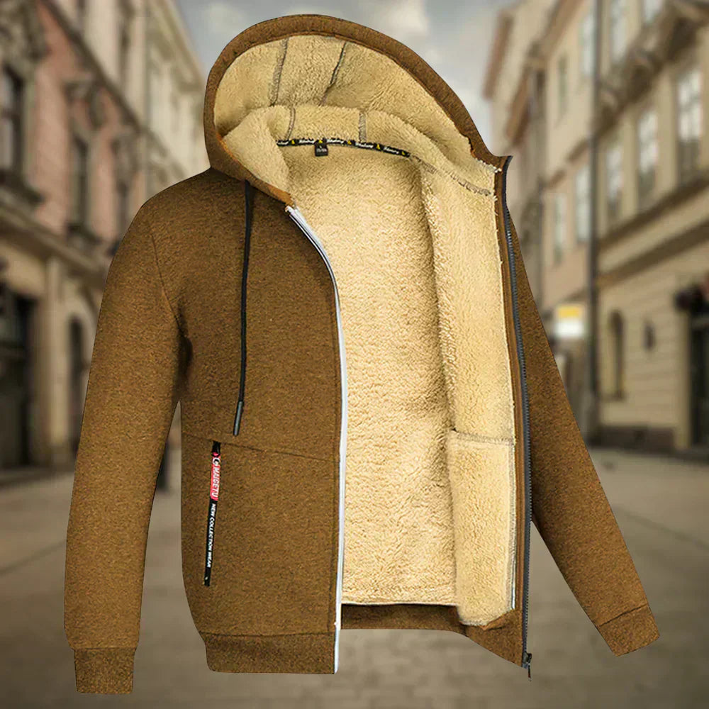 Tibor - Fleece Kapucnis Pulóver Férfiaknak