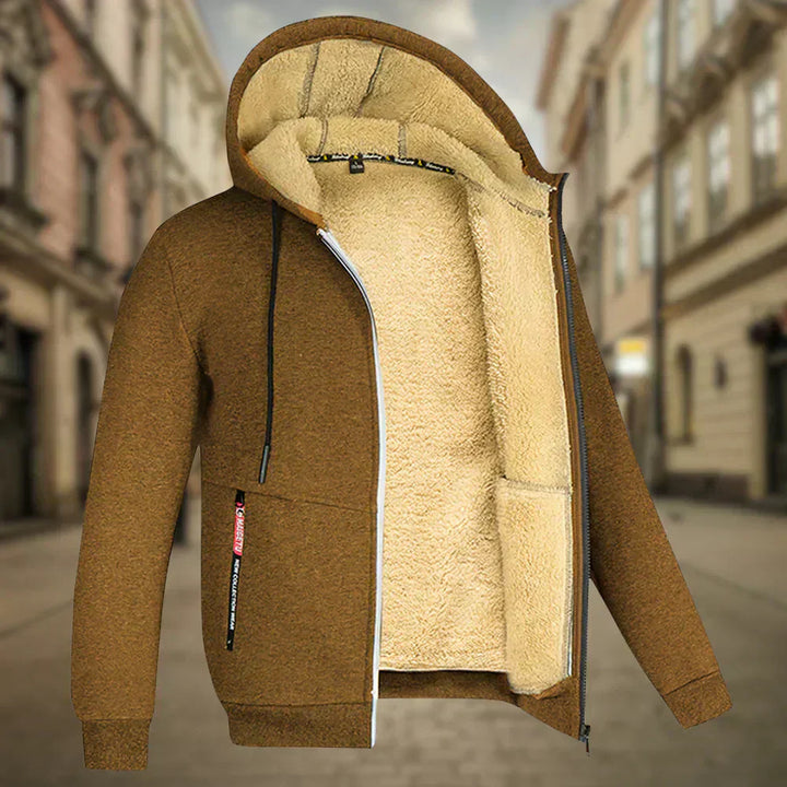 Tibor - Fleece Kapucnis Pulóver Férfiaknak