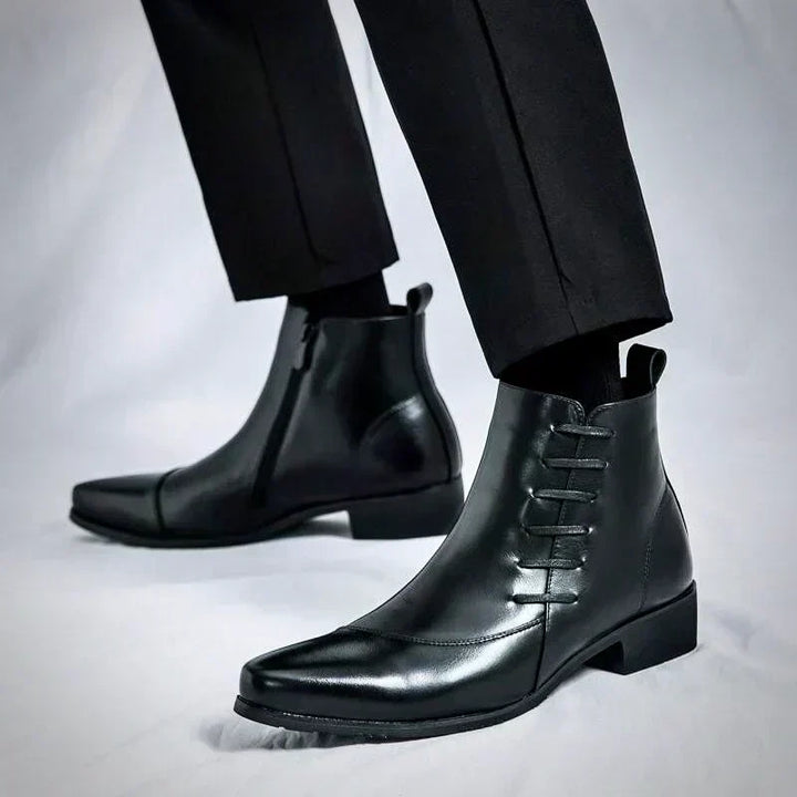 Máté - Elegáns Bőr Csizmák