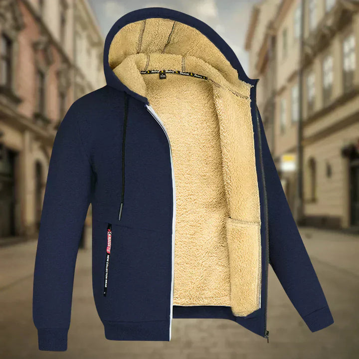 Tibor - Fleece Kapucnis Pulóver Férfiaknak