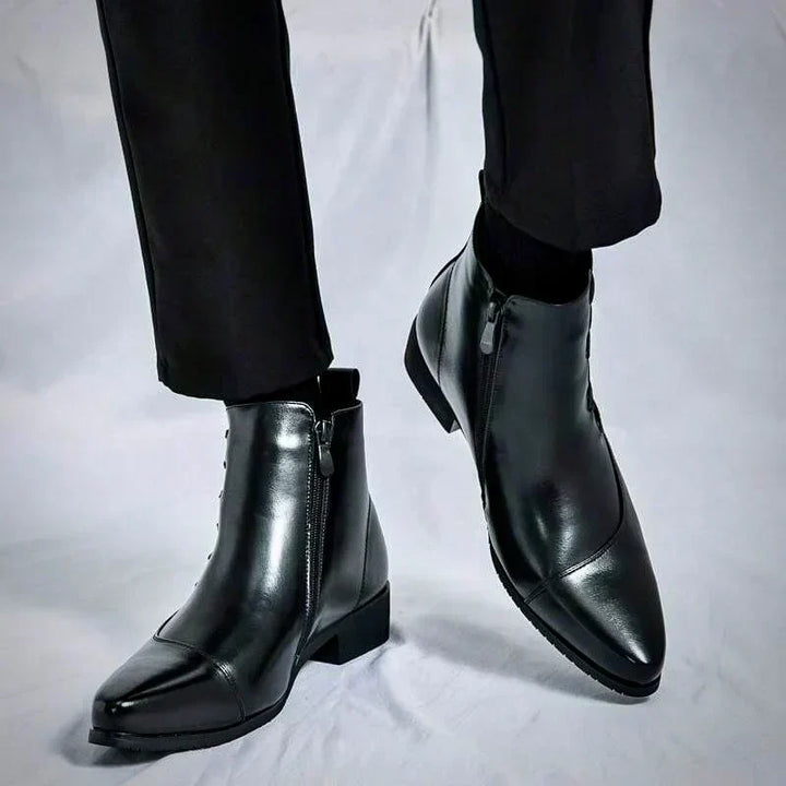 Máté - Elegáns Bőr Csizmák