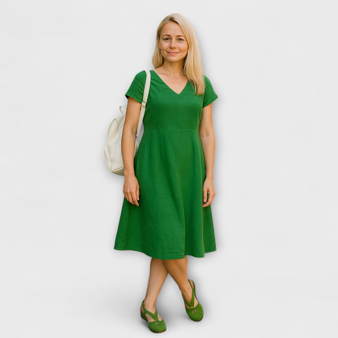 Bernadett – Kényelmes Retro Bőr Szandálcipő Nőknek