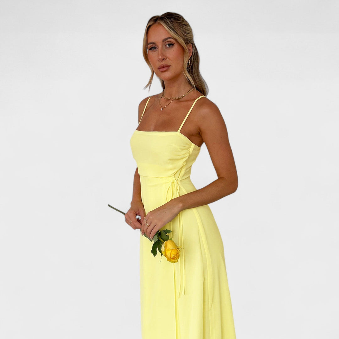Ilona - Sárga maxi ruha