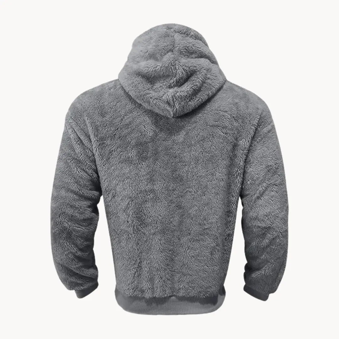 Kornél - Fleece keverék kapucnival