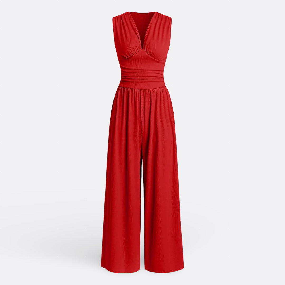 Piroska - Ujjatlan, Széles Szárú Elegáns Overall