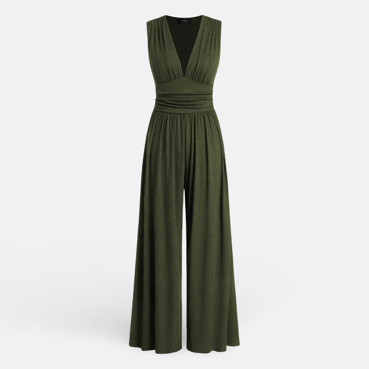 Csilla - Ujjatlan, Széles Lábú Elegáns Overall
