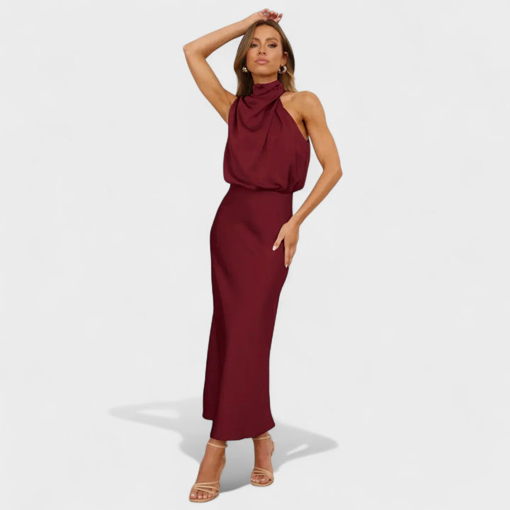 Kinga - Szatén elegancia ruha