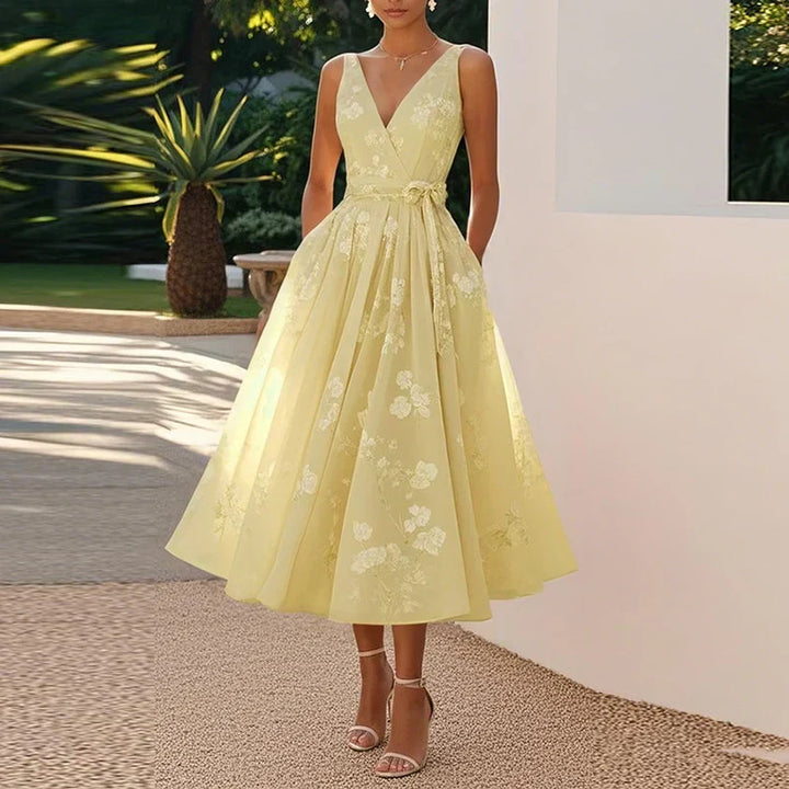 Magda - Elegáns Midi Ruha