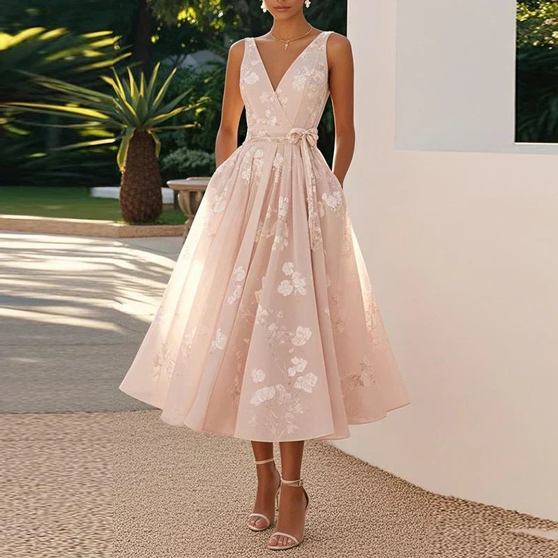 Magda - Elegáns Midi Ruha