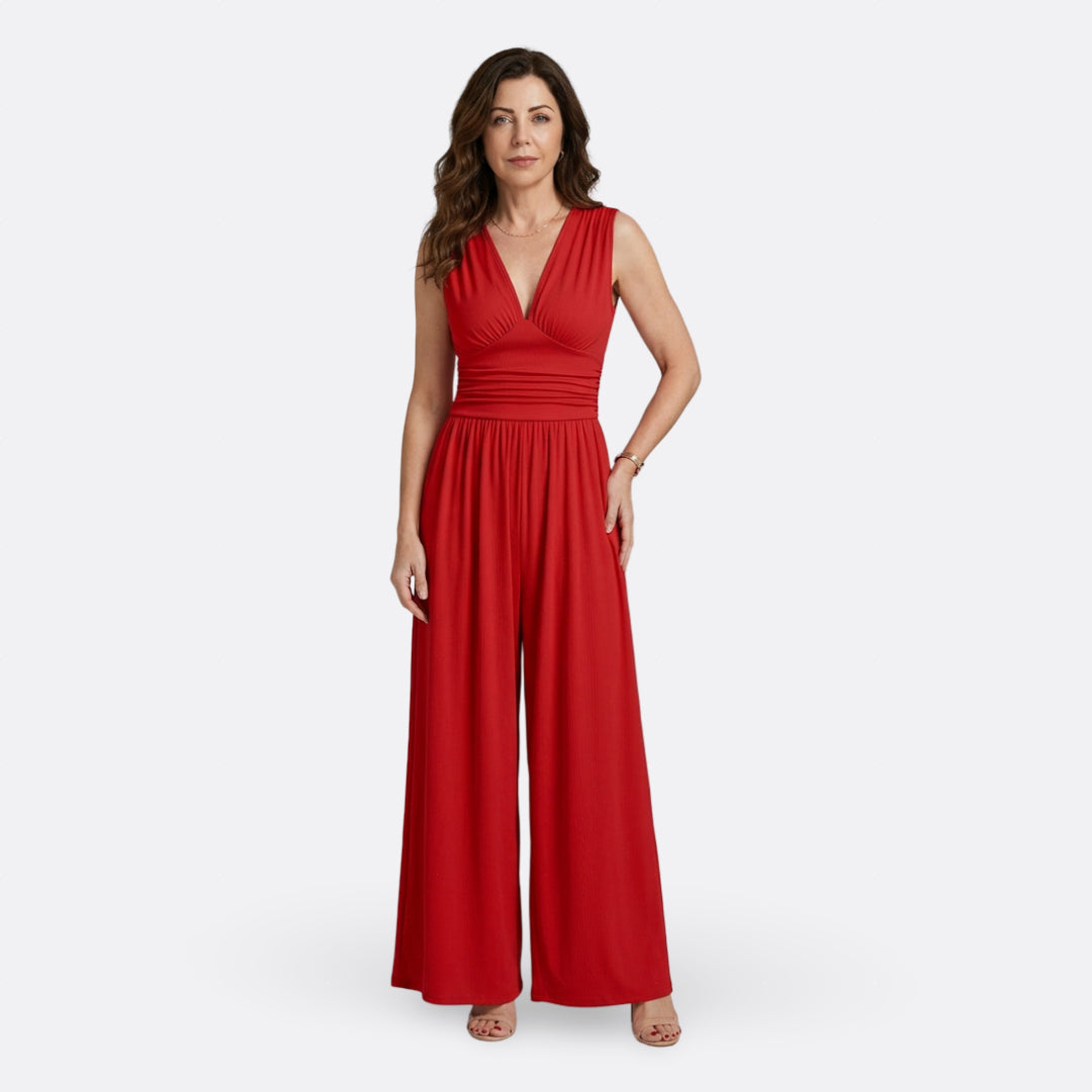 Piroska - Ujjatlan, Széles Szárú Elegáns Overall