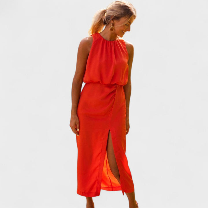 Júlia - Elegáns Midi Ruha
