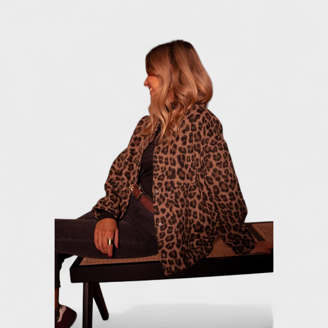 Zsófia - Modern leopárdmintás kabát